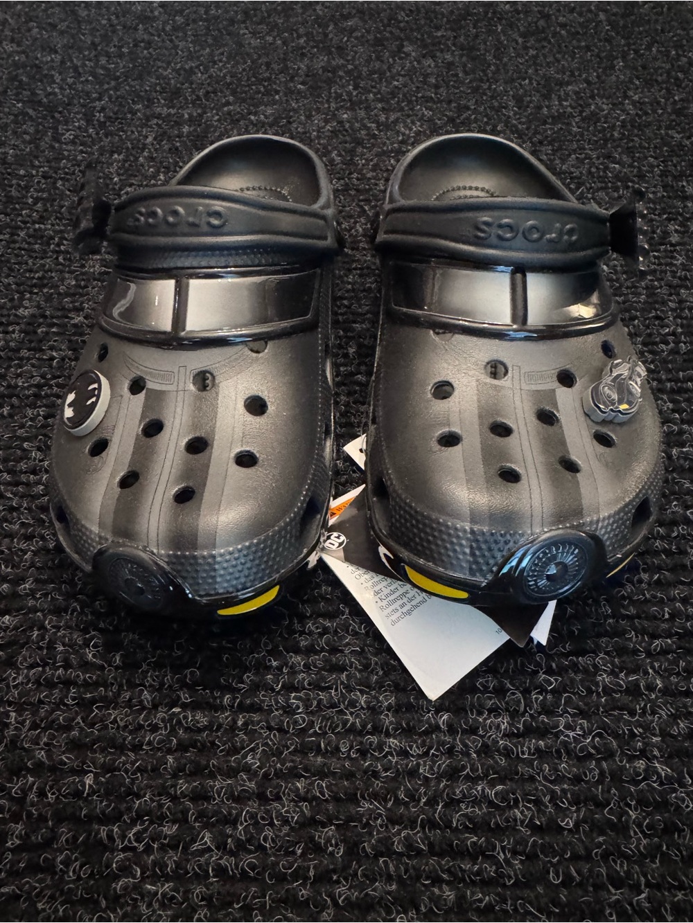 Black Crocs Batman x Classic Clog 'Batmobile' 210219 001 Size M-10/W-12 New - Picture 2 of 10